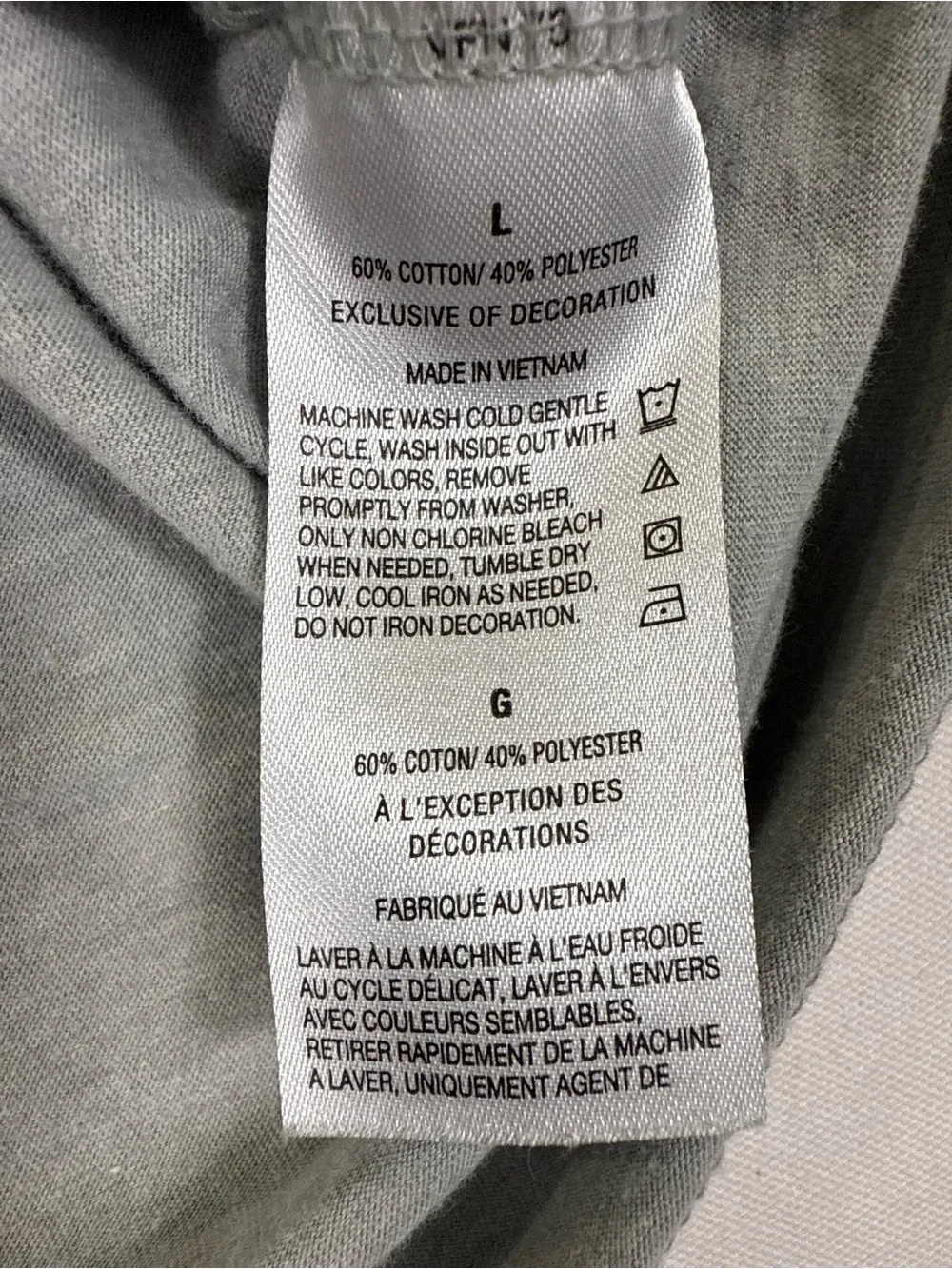 Nautica Light Gray Long Sleeve Crewneck Tee
